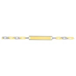 Sale Histoire d'Or Bracelet Identité Fanelia Maille Marine or bicolore