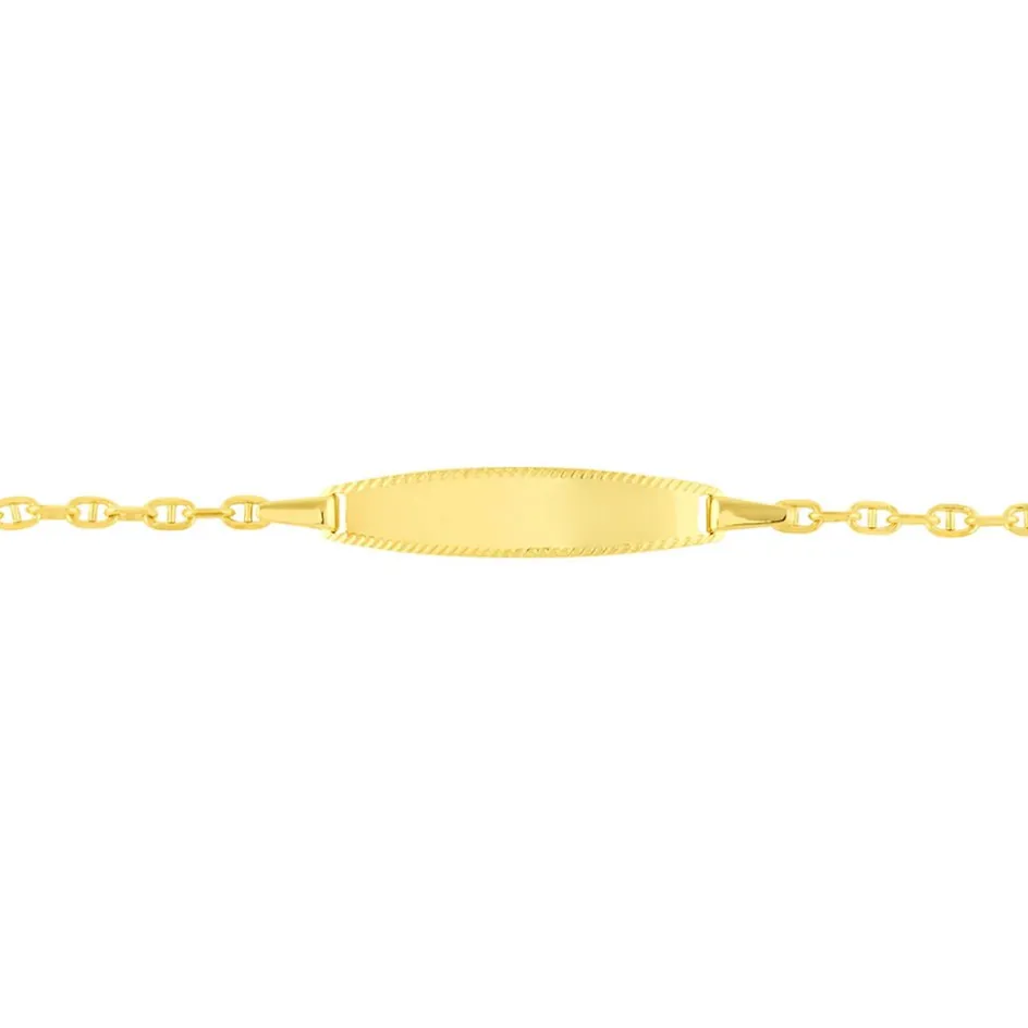Clearance Histoire d'Or Bracelet Identité Fanelia Maille Marine Or Jaune
