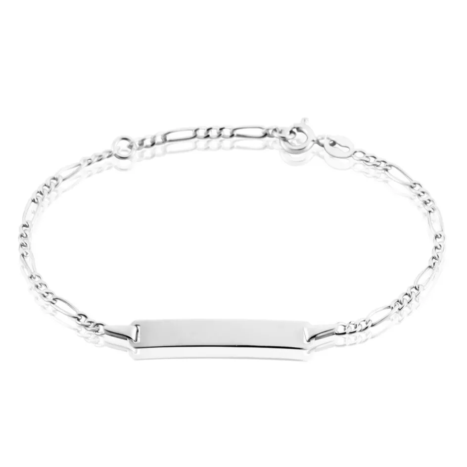 Discount Histoire d'Or Bracelet Identite Bebe Bartolomee or blanc