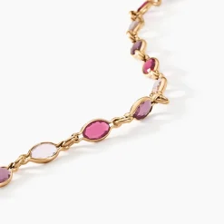 Hot Histoire d'Or Bracelet Ilvaae Plaqué Or Jaune Pierre De Synthese plaqué or jaune pierre rose