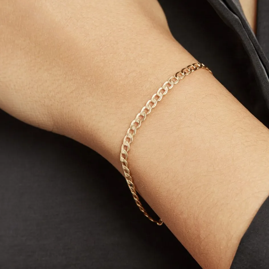 Outlet Histoire d'Or Bracelet Iris Or Jaune Maille Gourmette