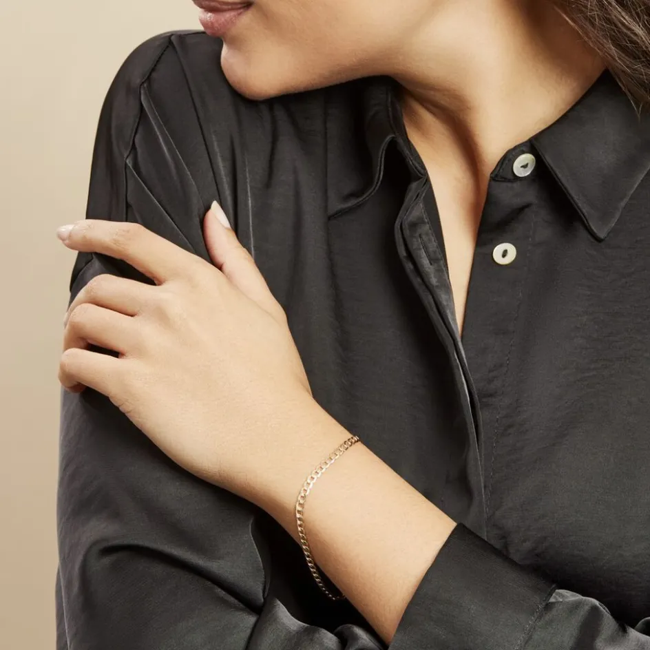 Sale Histoire d'Or Bracelet Iris Or Jaune Maille Gourmette