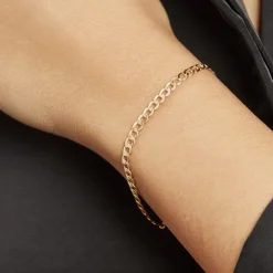 Sale Histoire d'Or Bracelet Iris Or Jaune Maille Gourmette