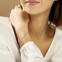 Best Histoire d'Or Bracelet Ivy Maille Haricot Or Blanc