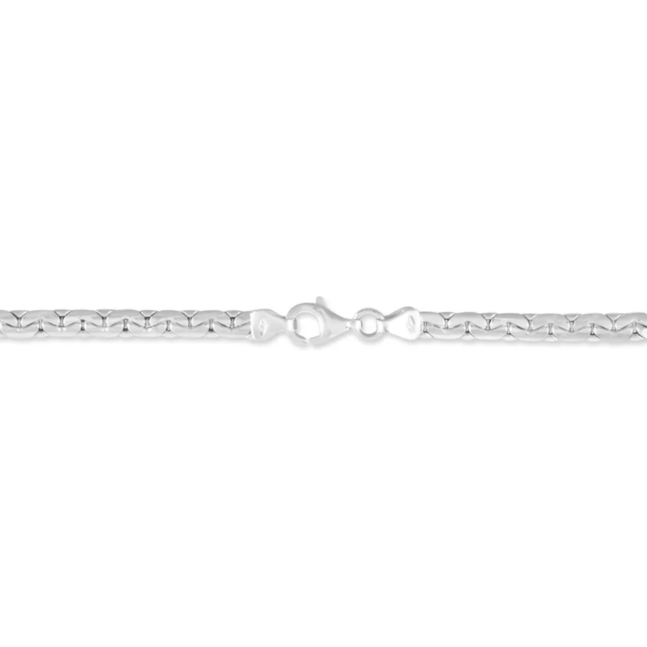 Outlet Histoire d'Or Bracelet Ivy Maille Haricot Or Blanc
