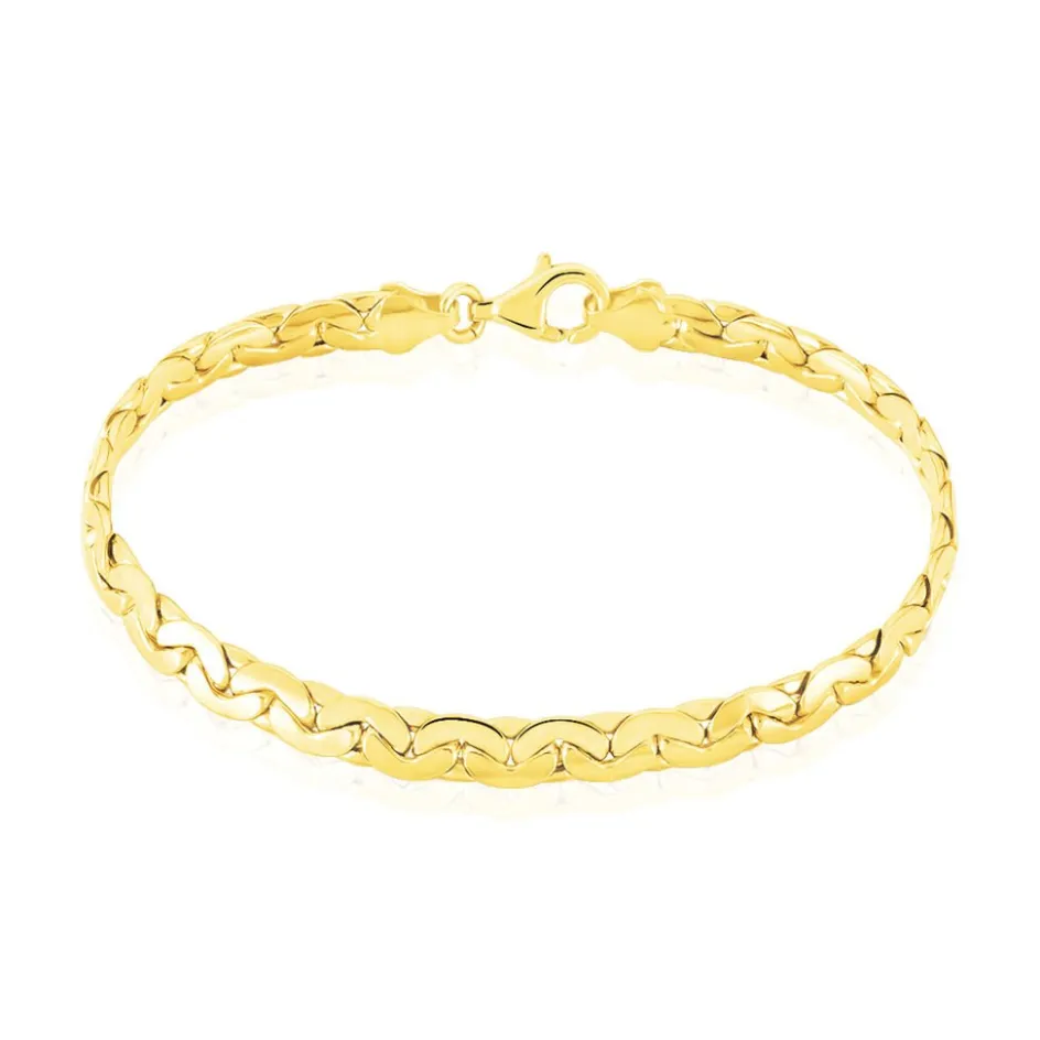 New Histoire d'Or Bracelet Ivy Maille Haricot or jaune