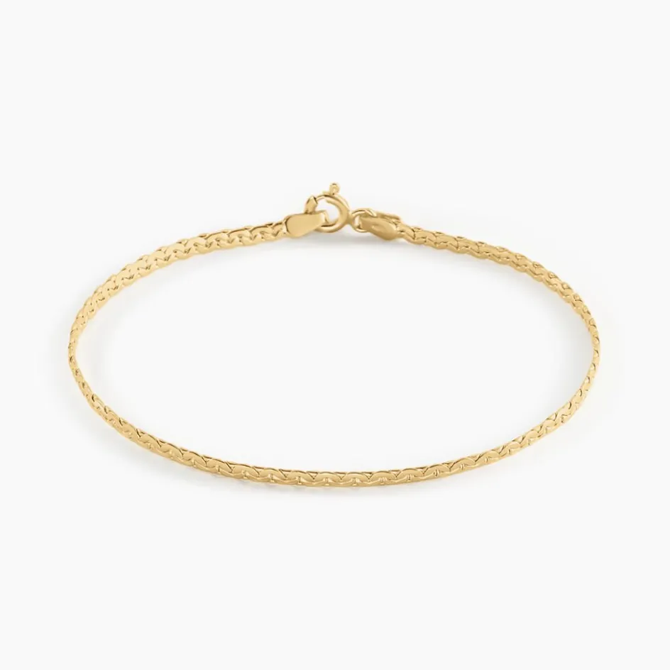 Outlet Histoire d'Or Bracelet Ivy Maille Haricot or jaune