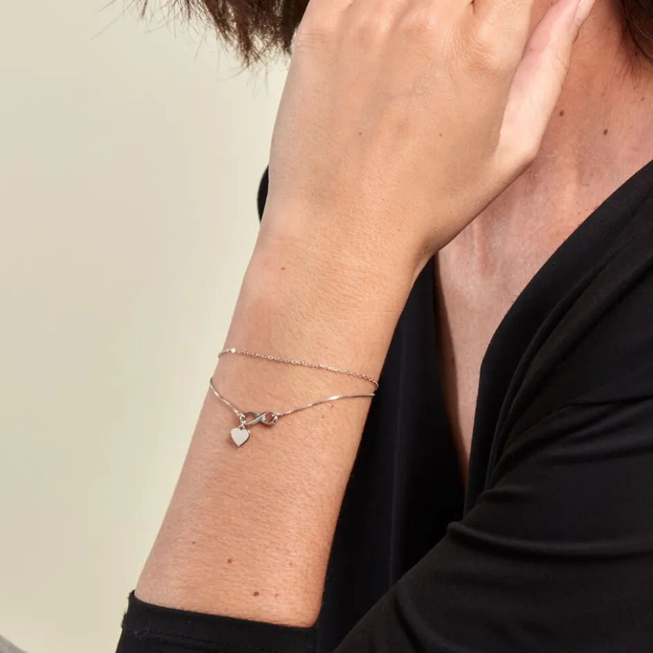 Clearance Histoire d'Or Bracelet Ivylou Argent Blanc