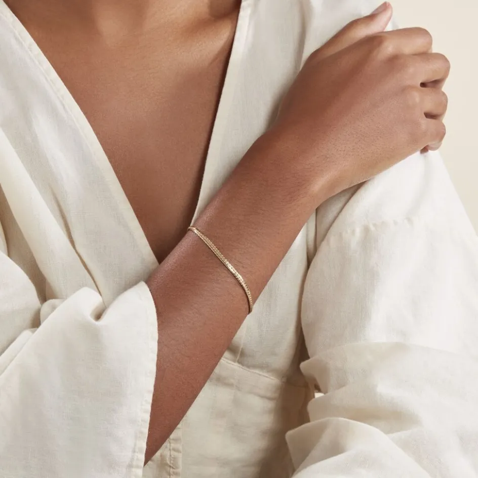Outlet Histoire d'Or Bracelet Izel Maille Anglaise or jaune