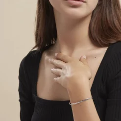 Hot Histoire d'Or Bracelet Izel Maille Anglaise or blanc