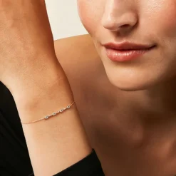 Outlet Histoire d'Or Bracelet Jardin Secret Or Jaune Topaze Oxyde De Zirconium