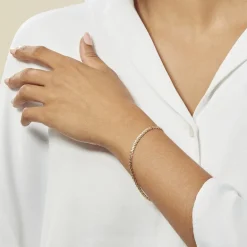 Clearance Histoire d'Or Bracelet Jayna Maille Palmier Or Jaune