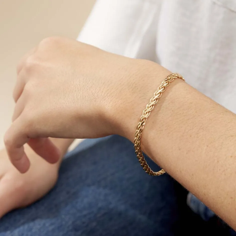 Outlet Histoire d'Or Bracelet Jayna Maille Palmier Or Jaune