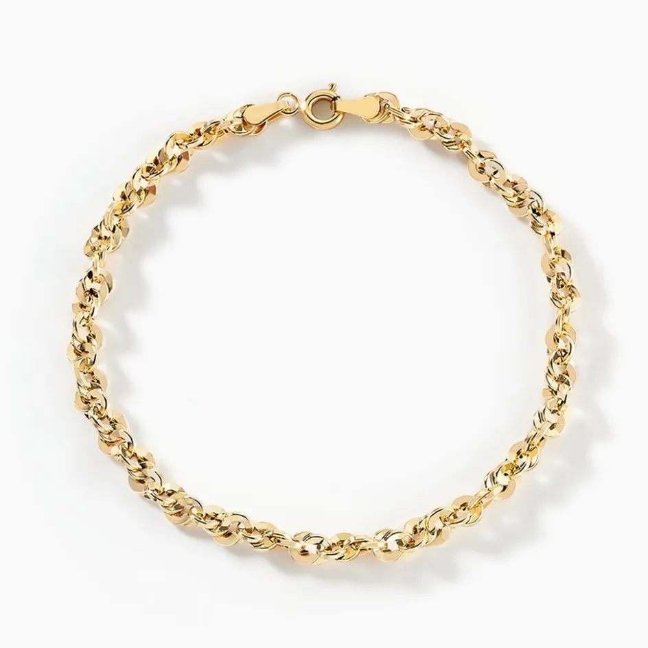 Online Histoire d'Or Bracelet Jerry Maille Corde Facettée or jaune
