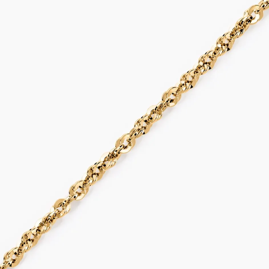 Online Histoire d'Or Bracelet Jerry Maille Corde Facettée or jaune