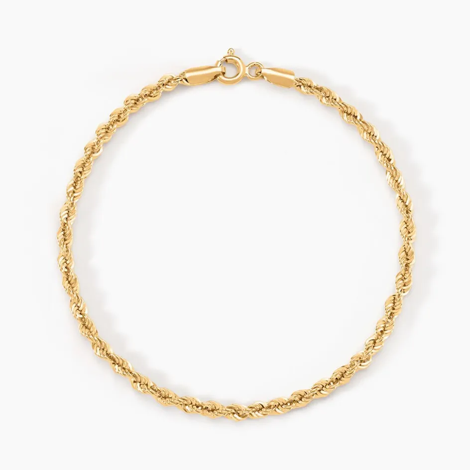 Histoire d'Or Bracelet Jerry Maille Corde or jaune