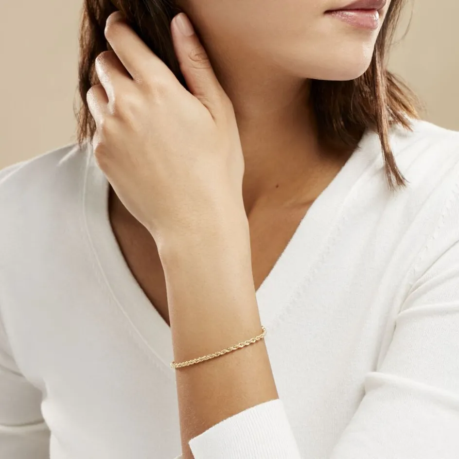 Histoire d'Or Bracelet Jerry Maille Corde or jaune