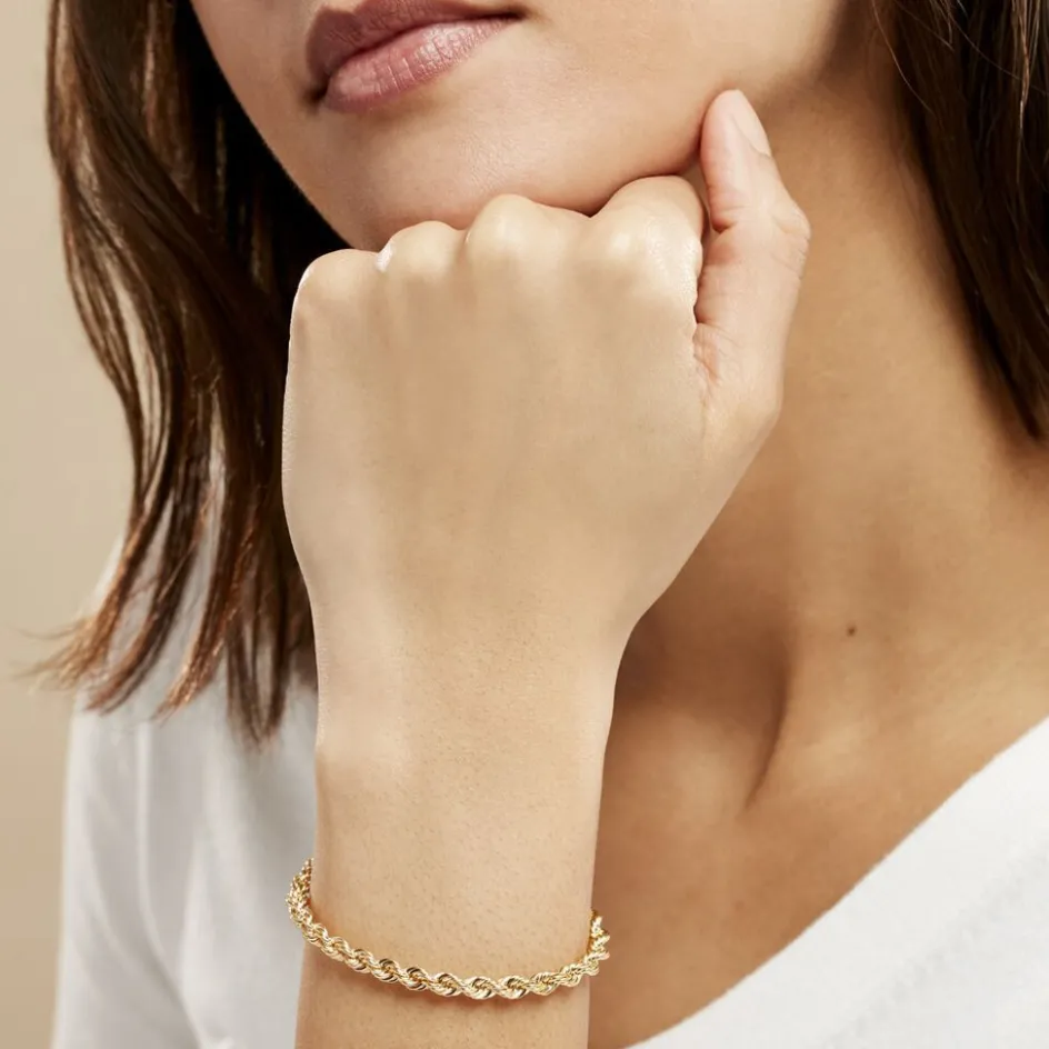 Discount Histoire d'Or Bracelet Jerry Maille Corde or jaune