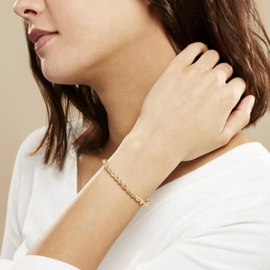 Discount Histoire d'Or Bracelet Jerry Maille Corde or jaune