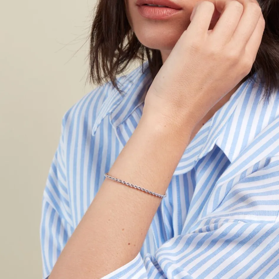 Sale Histoire d'Or Bracelet Jerry Maille Corde or blanc