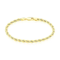 Best Histoire d'Or Bracelet Jerryenne Maille Corde Et Venitienne Or Bicolore
