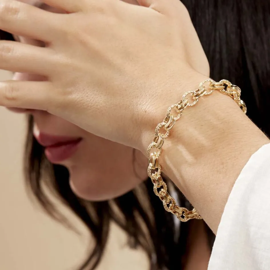 Histoire d'Or Bracelet Joice Maille Alternée Et Godronne* Bracelets|Bracelets Maille
