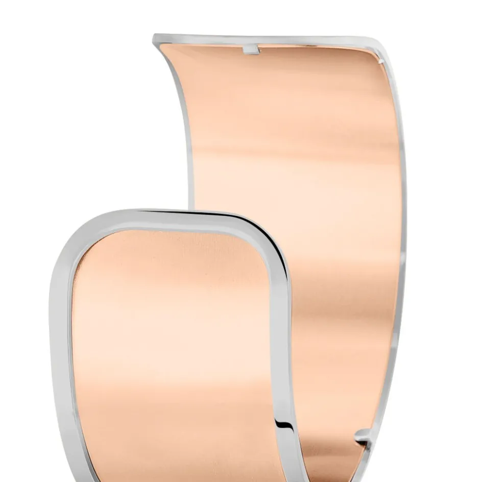 IMAGINE Bracelet Jonc Acier Blanc Strass* Bracelets|Bracelets Fantaisie