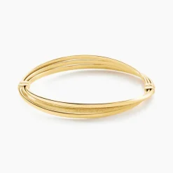 Outlet Histoire d'Or Bracelet Jonc Claudie 3 Fils Entrelaces Or Jaune