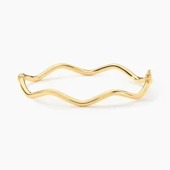 Outlet Histoire d'Or Bracelet Jonc Jennie Ondule Or Jaune