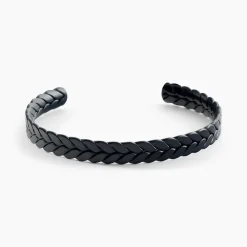 Outlet JOURDAN Bracelet Jonc Guilherme Acier Noir