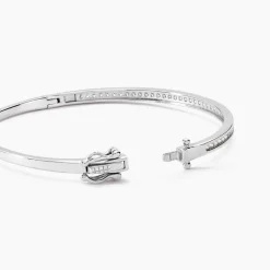 Best Histoire d'Or Bracelet Jonc Laurianne Argent Blanc Oxyde De Zirconium