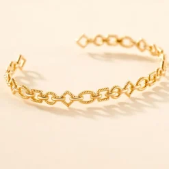 Best Histoire d'Or Bracelet Jonc Linka Plaqué Or Jaune