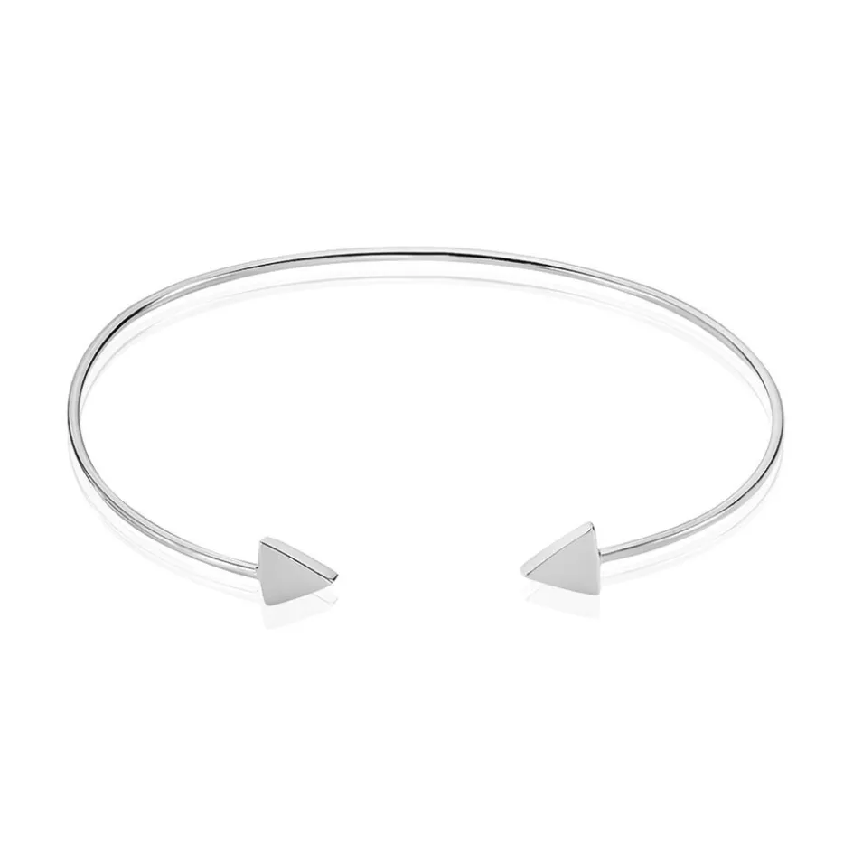 Clearance Histoire d'Or Bracelet Jonc Trilia Argent Blanc