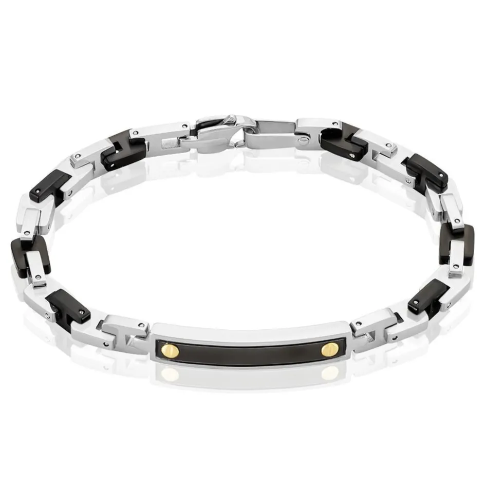 New JOURDAN Bracelet Acier Gris
