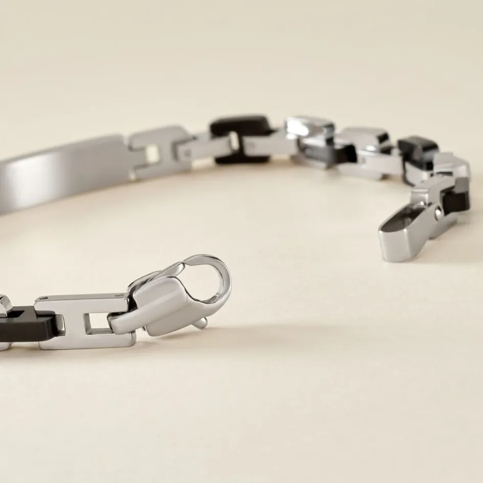 New JOURDAN Bracelet Acier Gris