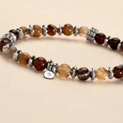 JOURDAN Bracelet Acier Gris Agate* Bracelets Fantaisie