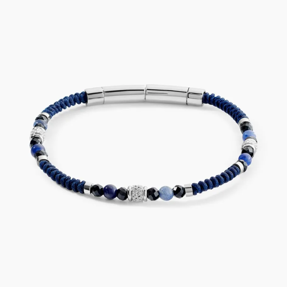 JOURDAN Bracelet Arttu Acier Argenté Sodalite Agate* Bracelets|Bracelets Fantaisie