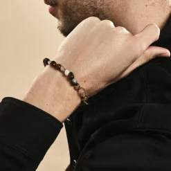 Discount JOURDAN Bracelet Boreal Argent Blanc Jade argent blanc jade marron