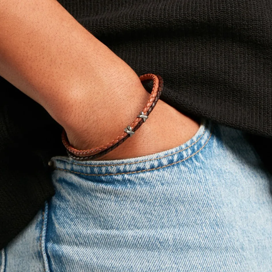 JOURDAN Bracelet Colibri Acier Marron* Bracelets