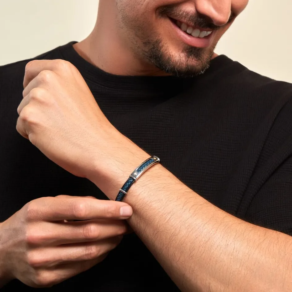 JOURDAN Bracelet Cuir Bleu* Bracelets