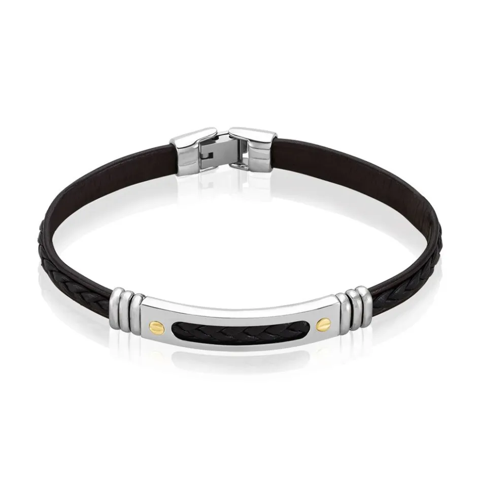 JOURDAN Bracelet Cuir Noir* Bracelets