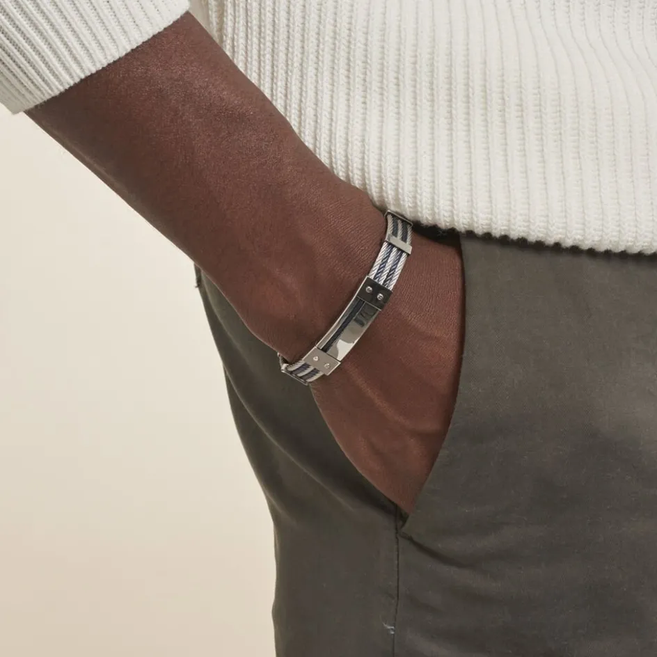 Sale JOURDAN Bracelet Herens Acier Blanc