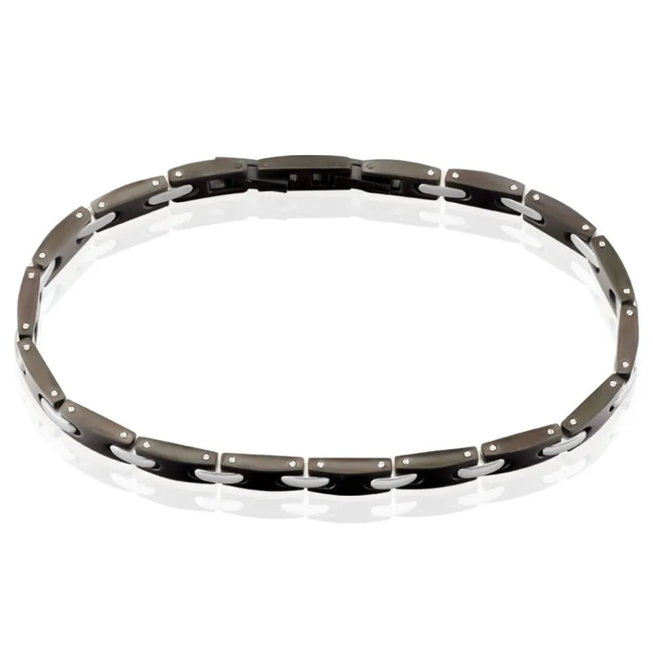 JOURDAN Bracelet Homme Dinema Acier Argente