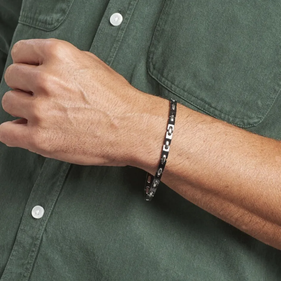 JOURDAN Bracelet Homme Dinema Acier Argente