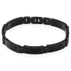 Clearance JOURDAN Bracelet Homme Rio Acier Noir