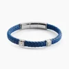 Hot JOURDAN Bracelet Kamen Cuir Bleu