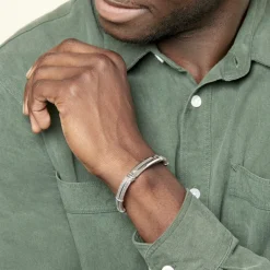 Best JOURDAN Bracelet Neylahae Acier Blanc