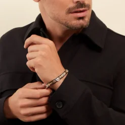 JOURDAN Bracelet Priam acier bicolore