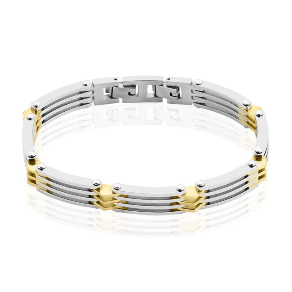 New JOURDAN Bracelet Rio Acier Bicolore