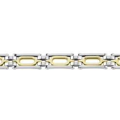 Online JOURDAN Bracelet Wild Acier Blanc Et Jaune acier bicolore